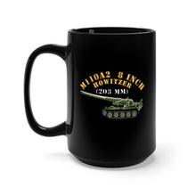 Load image into Gallery viewer, Black Mug 15oz - Army - M110A2 - 8 Inch 203mm Howitzer X 300
