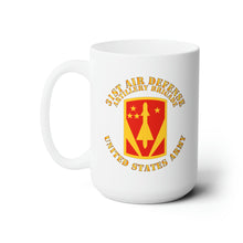 Load image into Gallery viewer, White Ceramic Mug 15oz - Army - 31st Air Defense Artillery Bde - US Army
