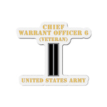 Load image into Gallery viewer, Die-Cut Magnets -SSI - Army - Chief Warrant Officer 6 - CW06 - Veteran - Flat - X 300

