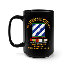 Load image into Gallery viewer, Black Mug 15oz - Army - 3rd ID - Fort Benning GA w Cold War SVC
