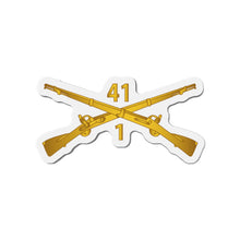 Load image into Gallery viewer, Die-Cut Magnets - Army - 1st Bn 41st  Infantry wo Txt X 300 - Hat
