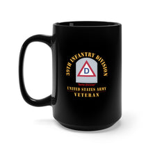 Load image into Gallery viewer, Black Mug 15oz - Army - SSI - 39th Infantry Division - Delta Division - US Army Veteran X 300
