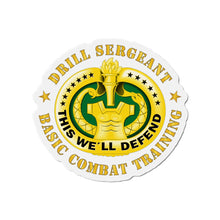 Load image into Gallery viewer, Die-Cut Magnets - Drill Sgt Badge - Basic Combat Training
