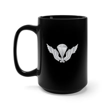 Load image into Gallery viewer, Black Mug 15oz - Army Basic Parachute Badge - Korea wo txt
