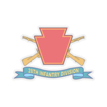 Load image into Gallery viewer, Kiss-Cut Stickers - Army - 28th Infantry Division - w Br - SSI - Ribbon
