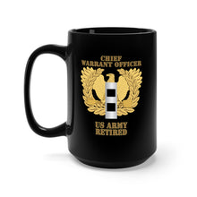 Load image into Gallery viewer, Black Mug 15oz - Emblem - Warrant Officer - CW2 - Retired X 300
