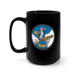 Black Mug 15oz - 826th Bomb Squadron, 484th Bomb Group - 15th AAF - V2 Color X 300