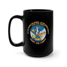 Load image into Gallery viewer, Black Mug 15oz - AAC - 824th Bomb Squadron, 484th Bomb Group - 15th AAF X 300
