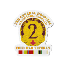 Load image into Gallery viewer, Die-Cut Magnets - Army - 2nd General Hospital - Landstuhl FRG - w COLD SVC

