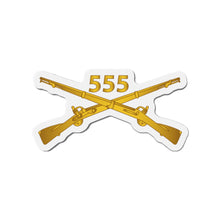 Load image into Gallery viewer, Die-Cut Magnets - Army -  555th Infantry Regiment Branch wo Txt X 300
