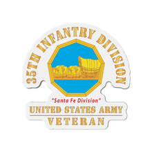 Load image into Gallery viewer, Die-Cut Magnets - Army - DUI - 35th Infantry Division - Santa Fe Division - US Army Veteran X 300

