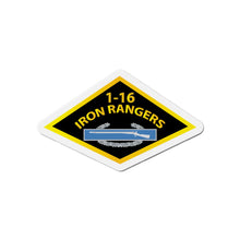 Load image into Gallery viewer, Die-Cut Magnets - Army - 1st Bn,16th Infantry - Iron Rangers w CIB w Txt X 300

