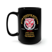 Load image into Gallery viewer, Black Mug 15oz - Charlie Co, 864th Engineer Battalion - Ft Lewis Veteran X 300
