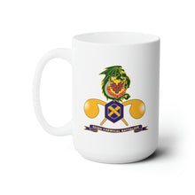 Load image into Gallery viewer, White Ceramic Mug 15oz - Army - 453rd Chemical Battalion w Br - Ribbon

