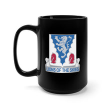 Load image into Gallery viewer, Black Mug 15oz - 401st Glider Infantry Regiment - DUI X 300
