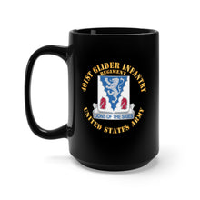 Load image into Gallery viewer, Black Mug 15oz - Army  - 401st Glider Infantry Regiment - US Army w DUI X 300
