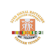 Load image into Gallery viewer, Kiss-Cut Vinyl Decals - 52nd Signal Battalion Modified Support w SVC Ribbon X 300
