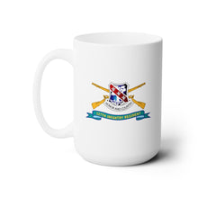 Load image into Gallery viewer, White Mug 15oz - Army - 327th Infantry Regiment - DUI w Br - Ribbon
