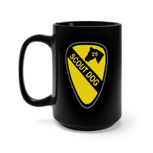 Load image into Gallery viewer, Black Mug 15oz - Army - 25th Scout Dog Platoon 1st Cav wo Txt

