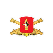 Load image into Gallery viewer, Kiss-Cut Vinyl Decals - 43rd Field Artillery Battalion - Red w Branch wo Txt X 300

