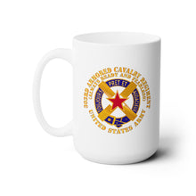 Load image into Gallery viewer, White Ceramic Mug 15oz - Army - 1st Squadron, 303rd Armored Cavalry Regiment - DUI - Always Ready and Fearless - US Army X 300
