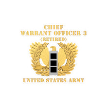 Load image into Gallery viewer, Kiss-Cut Vinyl Decals - Army - Chief Warrant Officer - CW03 - Retired - Flat - Eagle and Bar X 300
