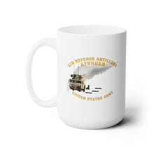 Load image into Gallery viewer, White Ceramic Mug 15oz - Army - Avenger Air Defense - Firing Missile
