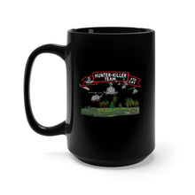 Load image into Gallery viewer, Black Mug 15oz - D Troop 4th Cav - Hunter-Killer Team w Aircraft
