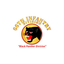 Load image into Gallery viewer, Kiss-Cut Vinyl Decals - Army - 66th Infantry Div - Black Panther Div
