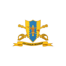 Load image into Gallery viewer, Kiss-Cut Vinyl Decals - Army - 4th Cavalry Regiment w Br - Ribbon
