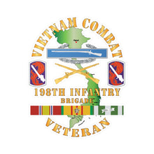 Load image into Gallery viewer, Kiss-Cut Vinyl Decals - Army - Vietnam Combat Infantry Veteran w 198th Inf Bde SSI X 300
