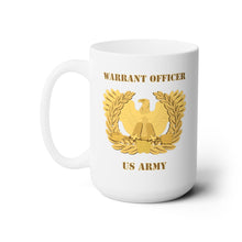 Load image into Gallery viewer, White Mug 15oz -  Army - Emblem - Warrant Officer
