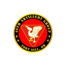 Load image into Gallery viewer, Kiss-Cut Vinyl Decals - Army - 46th Artillery Group - Fort Sill, OK
