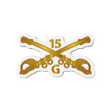 Load image into Gallery viewer, Die-Cut Magnets - Army - G Troop - 15th Cavalry Branch wo Txt
