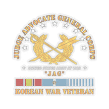 Load image into Gallery viewer, Kiss-Cut Stickers - Army - JAG Branch w KOREAN SVC
