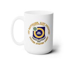 Load image into Gallery viewer, White Mug 15oz - Army - 1st Bn, 41st Infantry - DUI - Dragoons

