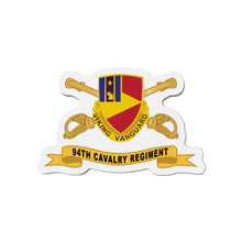 Load image into Gallery viewer, Die-Cut Magnets -SSI - Army  - 94th Cavalry Regiment w Br - Ribbon X 300
