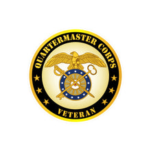 Load image into Gallery viewer, Kiss-Cut Vinyl Decals - Army - Quartermaster Corps Branch Veteran
