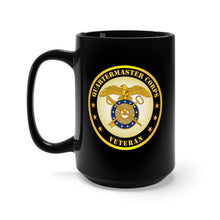 Load image into Gallery viewer, Black Mug 15oz - Army - Quartermaster Corps Branch Veteran
