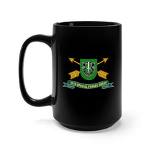 Load image into Gallery viewer, Black Mug 15oz - 10th Special Forces Group - Flash w Br - Ribbon X 300
