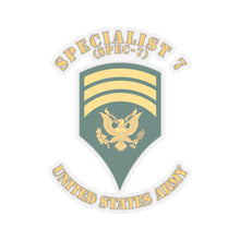 Load image into Gallery viewer, Kiss-Cut Stickers - Army - Enlisted - SPEC 8 - Specialist 8  - Std - Combat Veteran X 300
