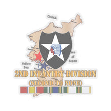 Load image into Gallery viewer, Kiss-Cut Stickers - Army - Korea Map - 2nd Infantry Div - Second to None w SVC X 300
