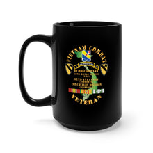 Load image into Gallery viewer, Black Mug 15oz - Army - Vietnam Combat Veteran w  E Co - 52nd Inf ABN - 1st Cav Div X 300
