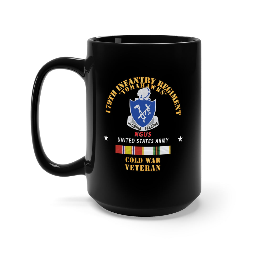 Black Mug 15oz - 179th Infantry Regiment - NGUS w COLD WAR SVC X 300