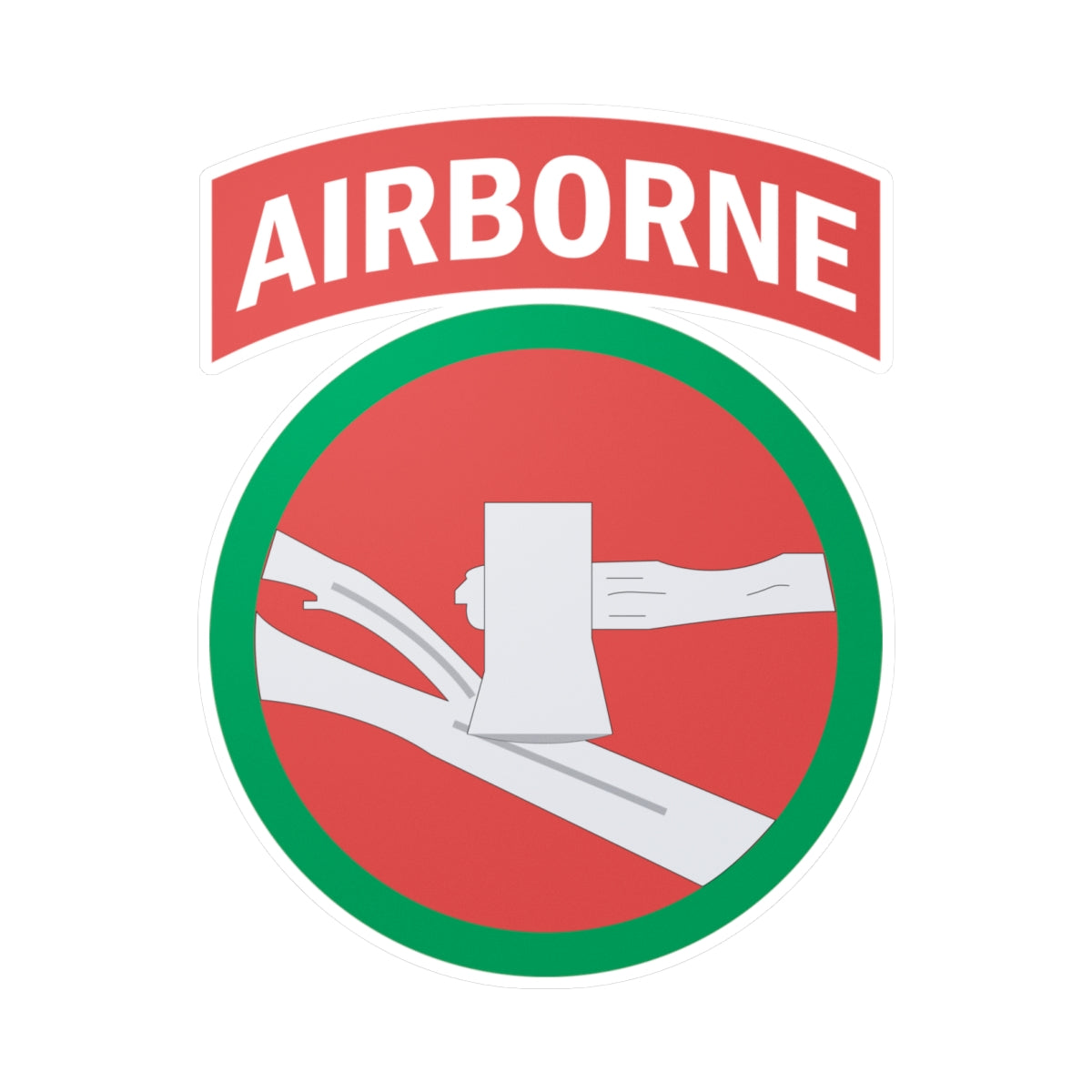 Kiss-Cut Vinyl Decals - SSI - 84th Infantry Division w Airborne Tab X ...