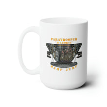 Load image into Gallery viewer, White Ceramic Mug 15oz - Army - Paratrooper - Airborne - Ramp Jump
