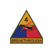 Load image into Gallery viewer, Kiss-Cut Vinyl Decals - SSI - 4th Armored Division w Name Tape X 300
