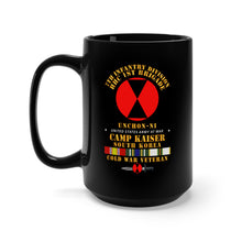 Load image into Gallery viewer, Black Mug 15oz - HHC 1st Brigade - 7th ID - Camp Kaiser Korea - Unchon-Ni

