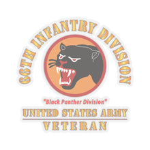 Load image into Gallery viewer, Kiss-Cut Stickers - Army - SSI - 66th Infantry Division - Black Panther Division - US Army Veteran X 300

