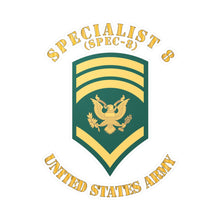 Load image into Gallery viewer, Kiss-Cut Vinyl Decals - Army - Enlisted - SPEC 8 - Specialist 8  - Std X 300
